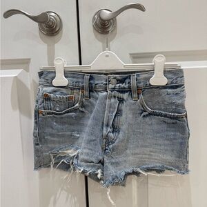Levi’s Distressed Denim Shorts